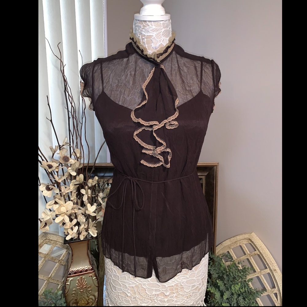 Silk Ruffled Blouse - Picture 8 of 8